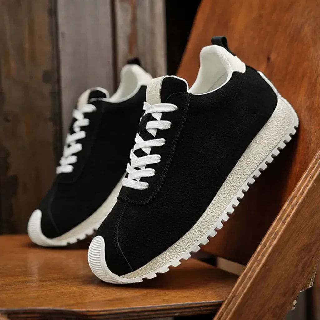 Sneakers rétro running noir MEN HOUSE